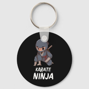 Karate Ninja Boy Funny Martial Arts Sports Nyckelring