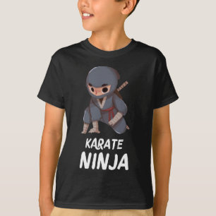 Karate Ninja Boy Funny Martial Arts Sports T Shirt