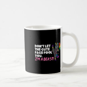 Karate Ninja Unicorn Cute Ansikte Beast Taekwondo  Kaffemugg