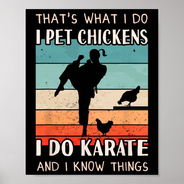 Karate Outfit - Chicken Breeder Design Women Karat Poster (Framsidan)
