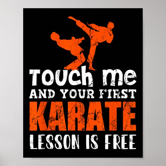 Karate Outfit Karate För barn Karate Rankbe Poster (Framsidan)