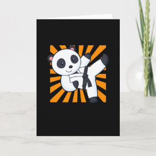 Karate Panda Funny Martial Arts Animal Children Kort