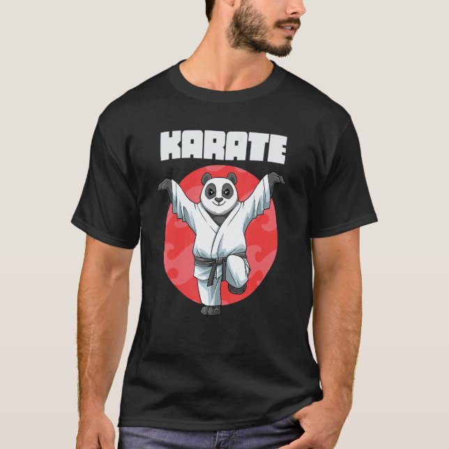 Karate Panda Tran Kick 1 T Shirt (Framsida)