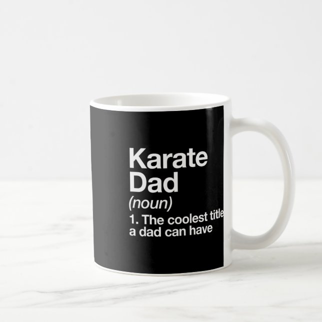 Karate Pappa Definition Rollig Sport Kampsport  Kaffemugg (Höger)