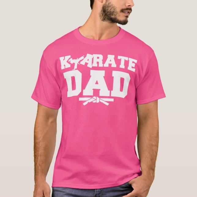 Karate Pappa Funny Martial Arts Gift Tee (Framsida)