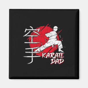 Karate Pappa Japansk Sol Teckensnitt Karate Dojo K Magnet