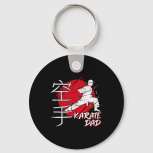 Karate Pappa Japanska Sol Teckensnitt Karate Dojo Nyckelring
