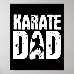 Karate Pappa - Kampsportstränare Karateka Taekwond Poster