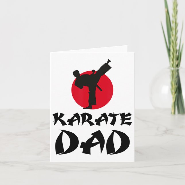 Karate Pappa Martial Arts Kort (Framsida)