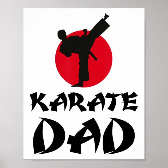 Karate Pappa Martial Arts Poster (Framsidan)