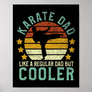 Karate Pappa Rolig Karate Konst Karateka Fader Pre Poster