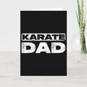 Karate Pappa Tröja Män Fars Dag Karate Pappa Kort