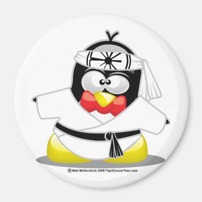 Karate Penguin Magnet (Framsidan)