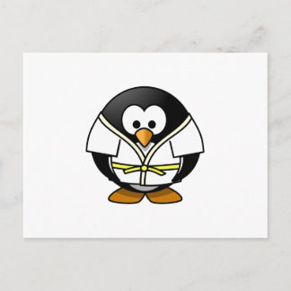 Karate Penguin Vykort