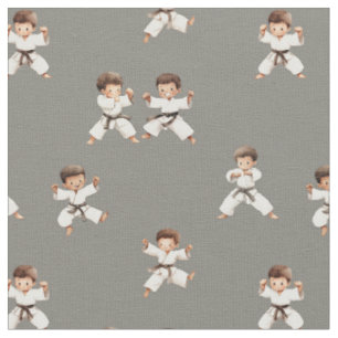 Karate pojkar barn sport hobby tyg