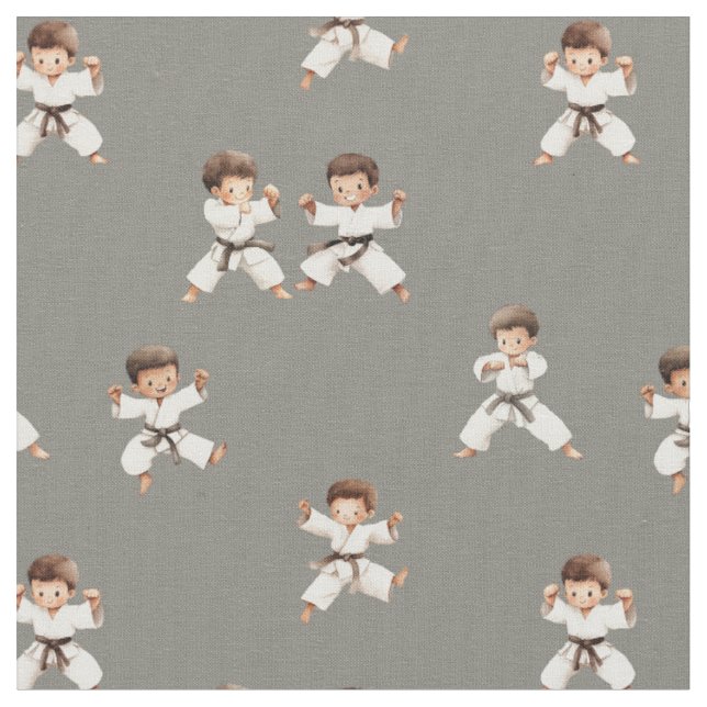 Karate pojkar barn sport hobby tyg (Närbild)