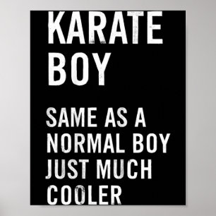 Karate Pojke Definition Rolig Poster