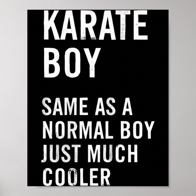 Karate Pojke Definition Rolig Poster (Framsidan)