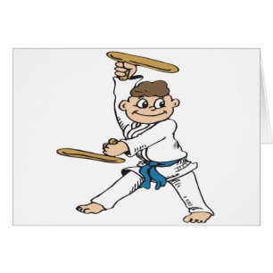 Karate-Pojke Hälsningskort