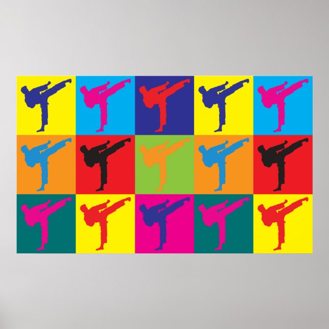 Karate Pop Art Poster (Framsidan)