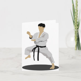 Karate Pose Card Kort