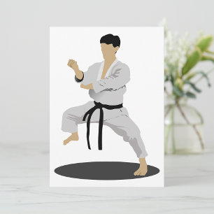 Karate Pose-inbjudningar Inbjudningar