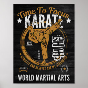 Karate Poster - dags att fokusera