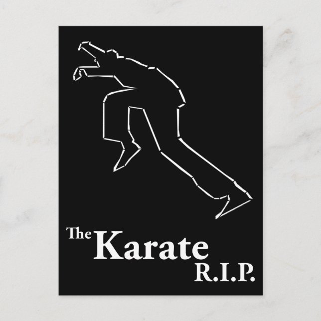Karate R.I.P. Vykort (Framsida)