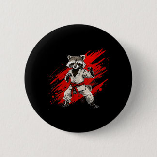 Karate Raccoon Motiv Taekwondo Jiu-Jitsu Mma Knapp