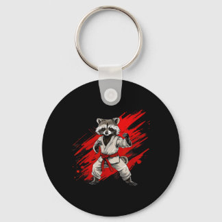 Karate Raccoon Motiv Taekwondo Jiu-Jitsu Mma Nyckelring