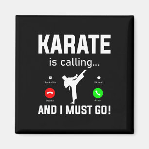 Karate ringer och jag måste gå på en fin Karate Magnet