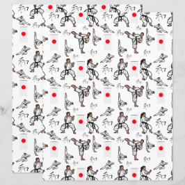 Karate Scrapbook Paper