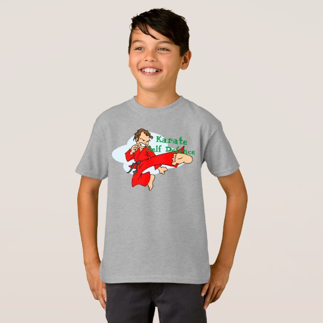 Karate Self Defense T-Shirt (Hel framsida)