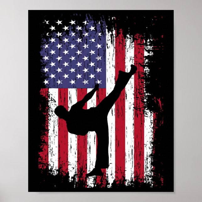 Karate Shirt - Funny Taekwondo Poster (Framsidan)