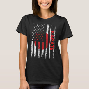 Karate Shirt Martial Arts Gift Japansk Flagga T