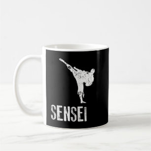 Karate Shirt, Sensei Coola Martial Arts Gift Kaffemugg