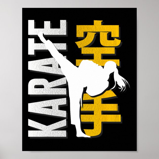 Karate Shirts Martial Arts - Girls Poster (Framsidan)