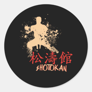 Karate Shotokan Runt Klistermärke
