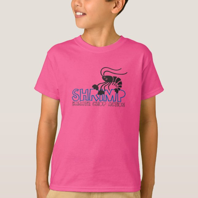 Karate Shrimp T Shirt (Framsida)