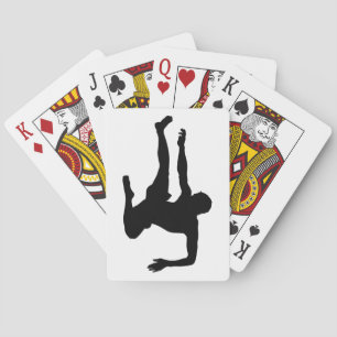 Karate Silhouette Kick Casinokort