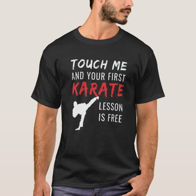 Karate Självförsvar T Shirt (Framsida)