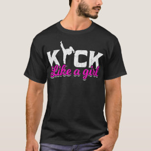 Karate som en flicka martialkonst Girls T Shirt