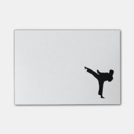 Karate som Posta-det noterar Post-it Block
