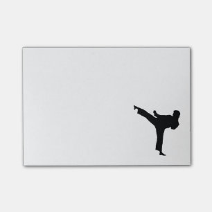 Karate som Posta-det noterar Post-it Block