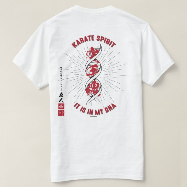 Karate Spirit i mitt DNA T Shirt (Design baksida)