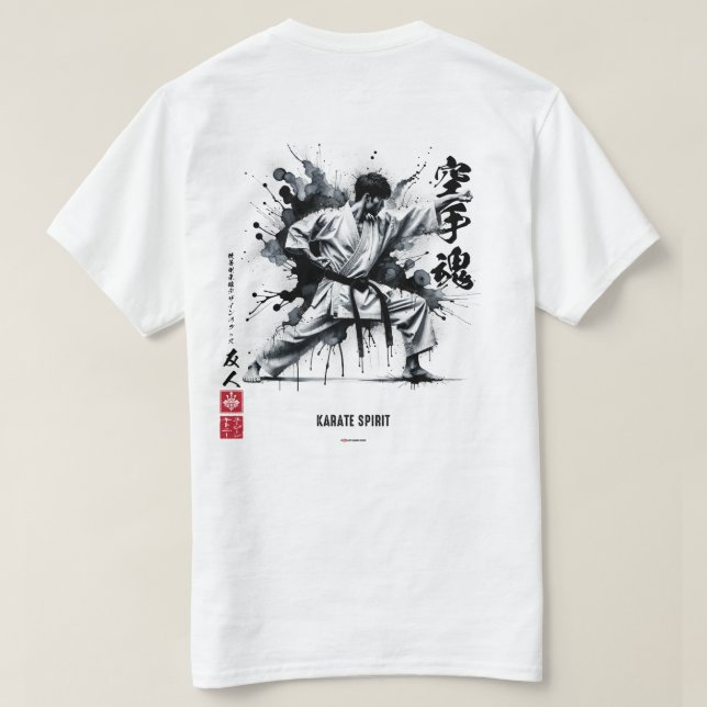Karate Spirit InkAlcohol Karateka Male T Shirt (Design baksida)