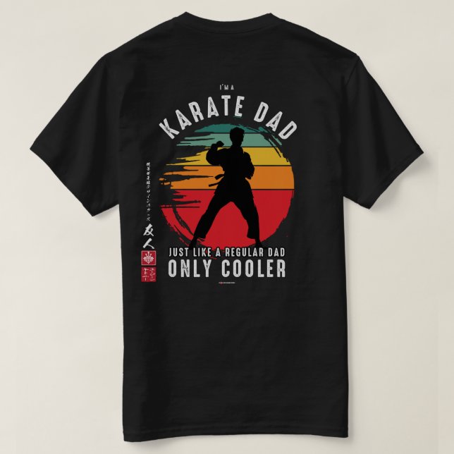 Karate Spirit: Karate Pappa T Shirt (Design baksida)