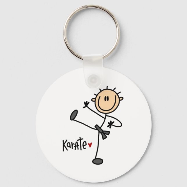 Karate Stick figur Nyckelring (Framsida)