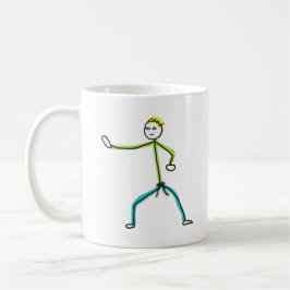 Karate Stickman Kaffemugg