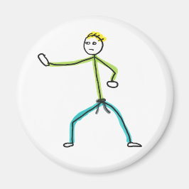 Karate Stickman Magnet